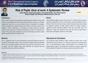 Risk of Peptic Ulcer at work: A Systematic Review 