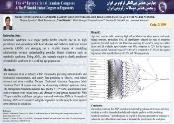 PREDICTION OF METABOLIC SYNDROME BASED ON SLEEP AND WORK-RELATED RISK FACTORS USING AN ARTIFICIAL NEURAL NETWORK