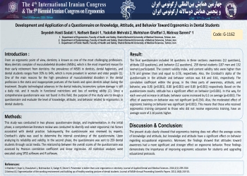 Development and Application of a Questionnaire on Knowledge, Attitude, and Behavior Toward Ergonomics in Dental Students