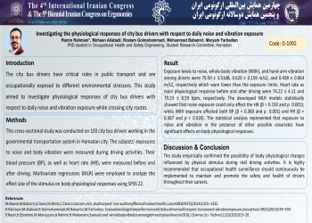 Investigating the physiological responses of city bus drivers with respect to daily noise and vibration exposure